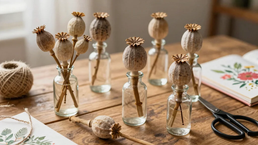 10 Poppy Seed Pods Ideas to Dry and Display Their Stunning Natural Beauty